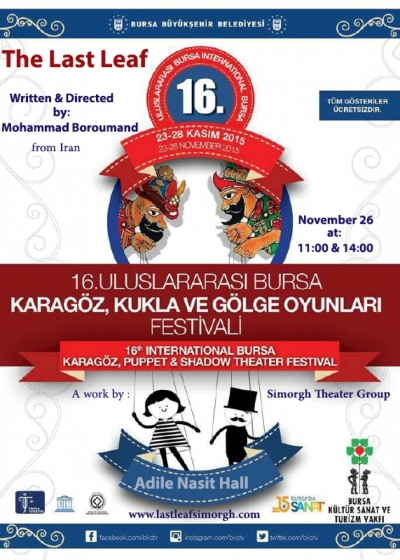 The Last Leaf Performance in 16th International Bursa Karagoz Puppet and Shadow Theater Festival